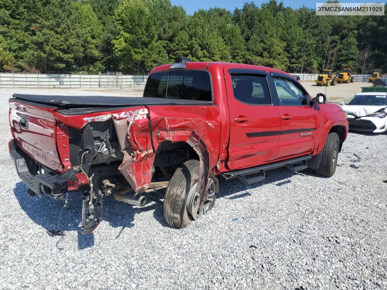 3TMCZ5AN6KM211925 2019 Toyota Tacoma Double Cab