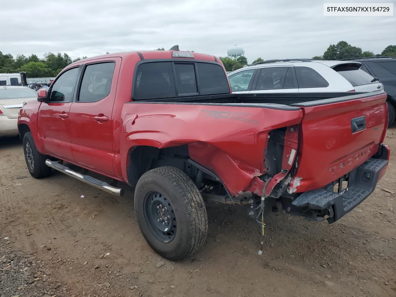 5TFAX5GN7KX154729 2019 Toyota Tacoma Double Cab