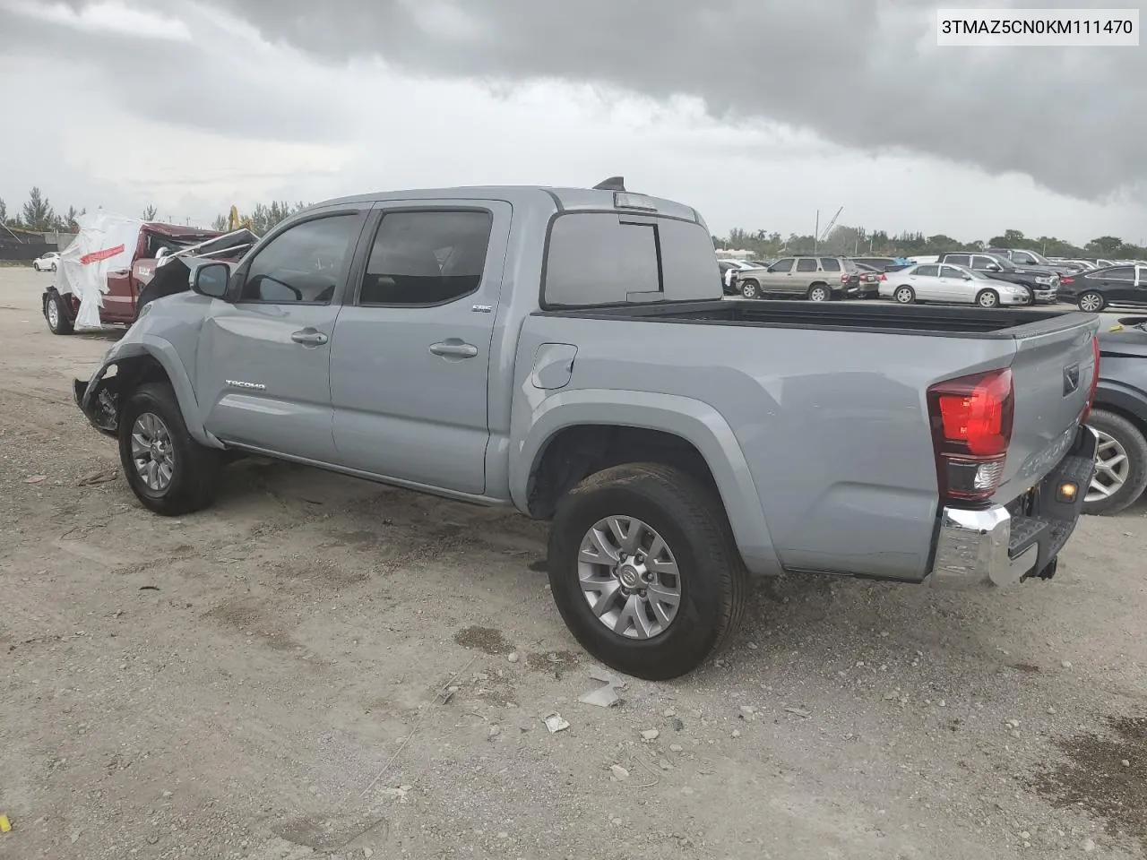 2019 Toyota Tacoma Double Cab VIN: 3TMAZ5CN0KM111470 Lot: 69693314