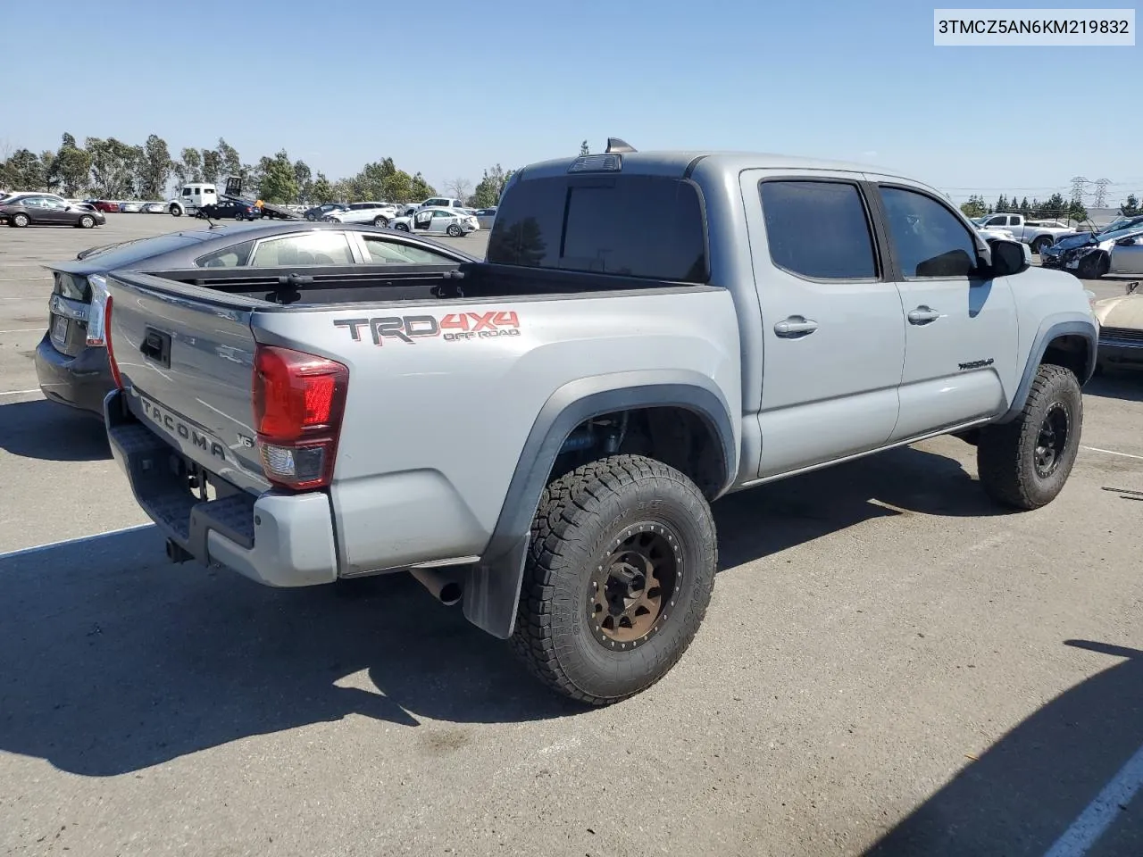 2019 Toyota Tacoma Double Cab VIN: 3TMCZ5AN6KM219832 Lot: 69972574