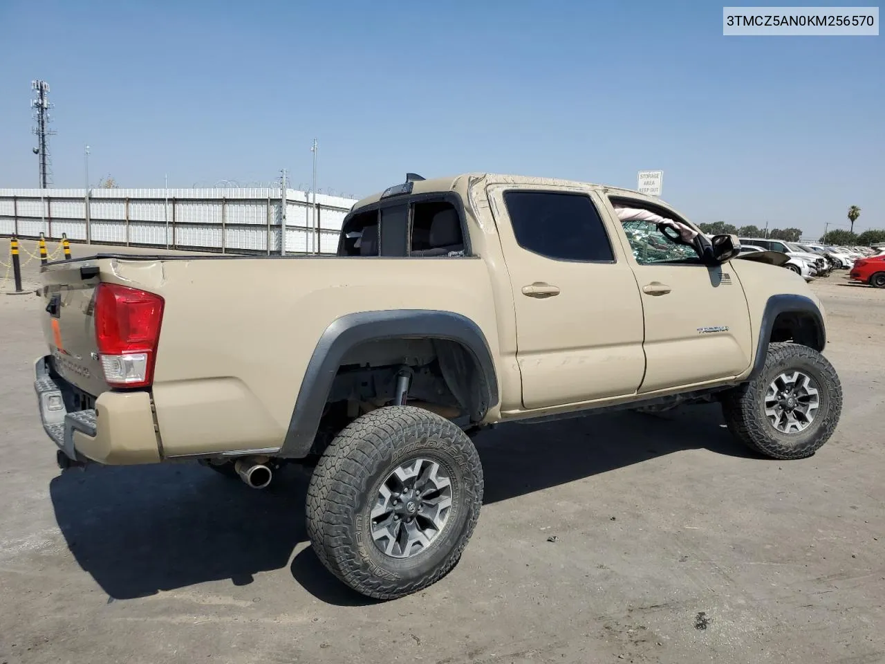 2019 Toyota Tacoma Double Cab VIN: 3TMCZ5AN0KM256570 Lot: 70001104