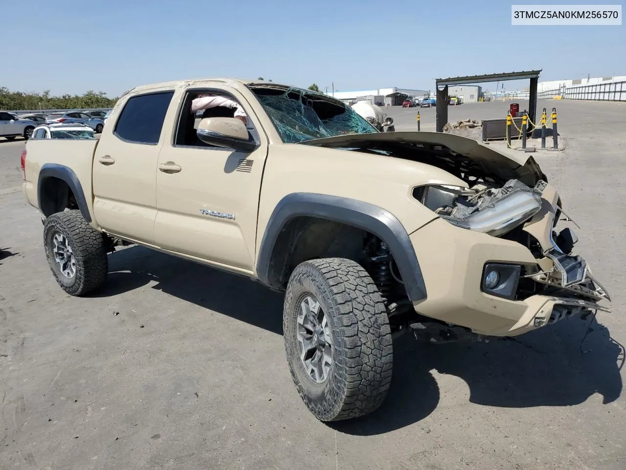 2019 Toyota Tacoma Double Cab VIN: 3TMCZ5AN0KM256570 Lot: 70001104