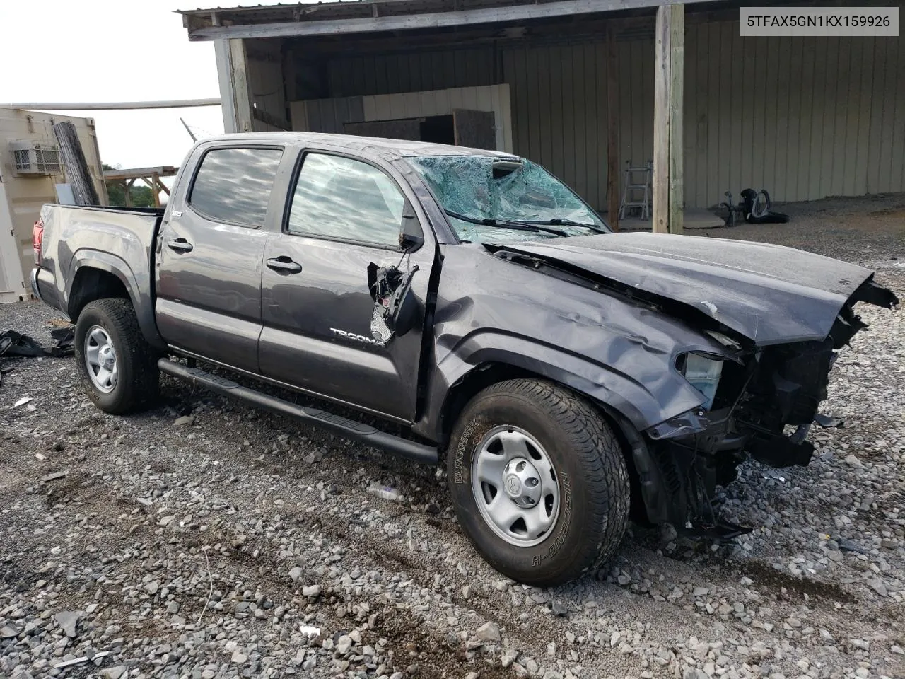 5TFAX5GN1KX159926 2019 Toyota Tacoma Double Cab