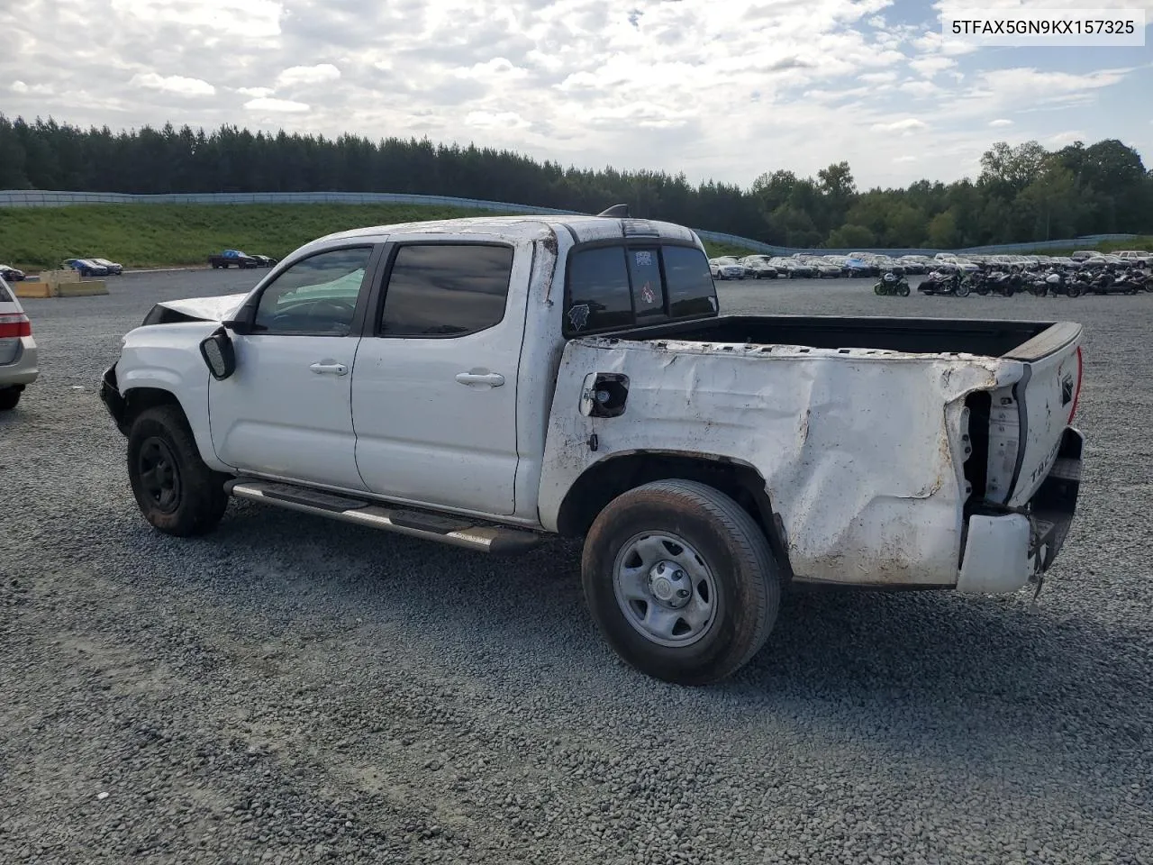 2019 Toyota Tacoma Double Cab VIN: 5TFAX5GN9KX157325 Lot: 70561844