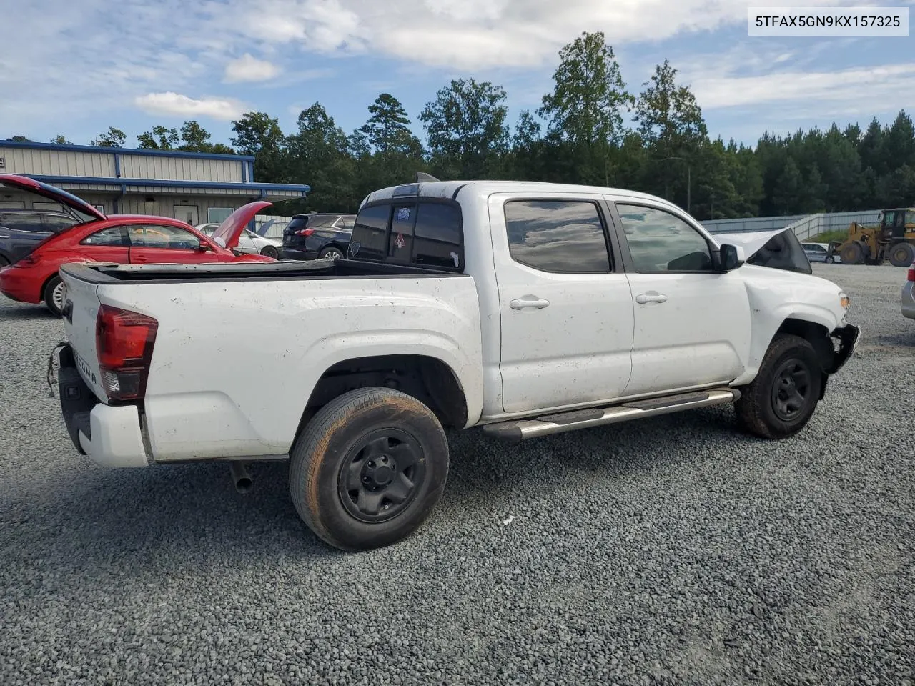 2019 Toyota Tacoma Double Cab VIN: 5TFAX5GN9KX157325 Lot: 70561844