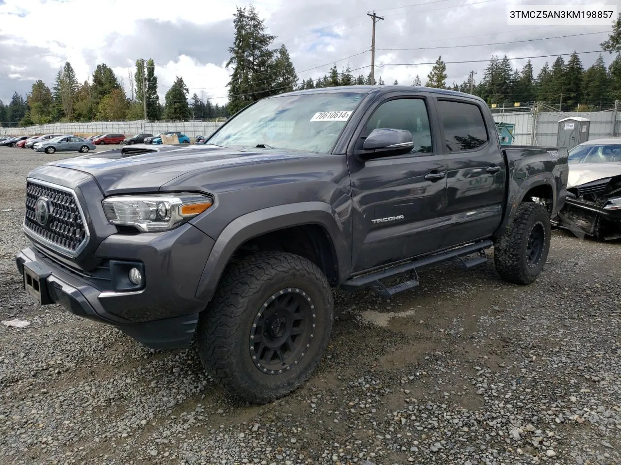 2019 Toyota Tacoma Double Cab VIN: 3TMCZ5AN3KM198857 Lot: 70610614