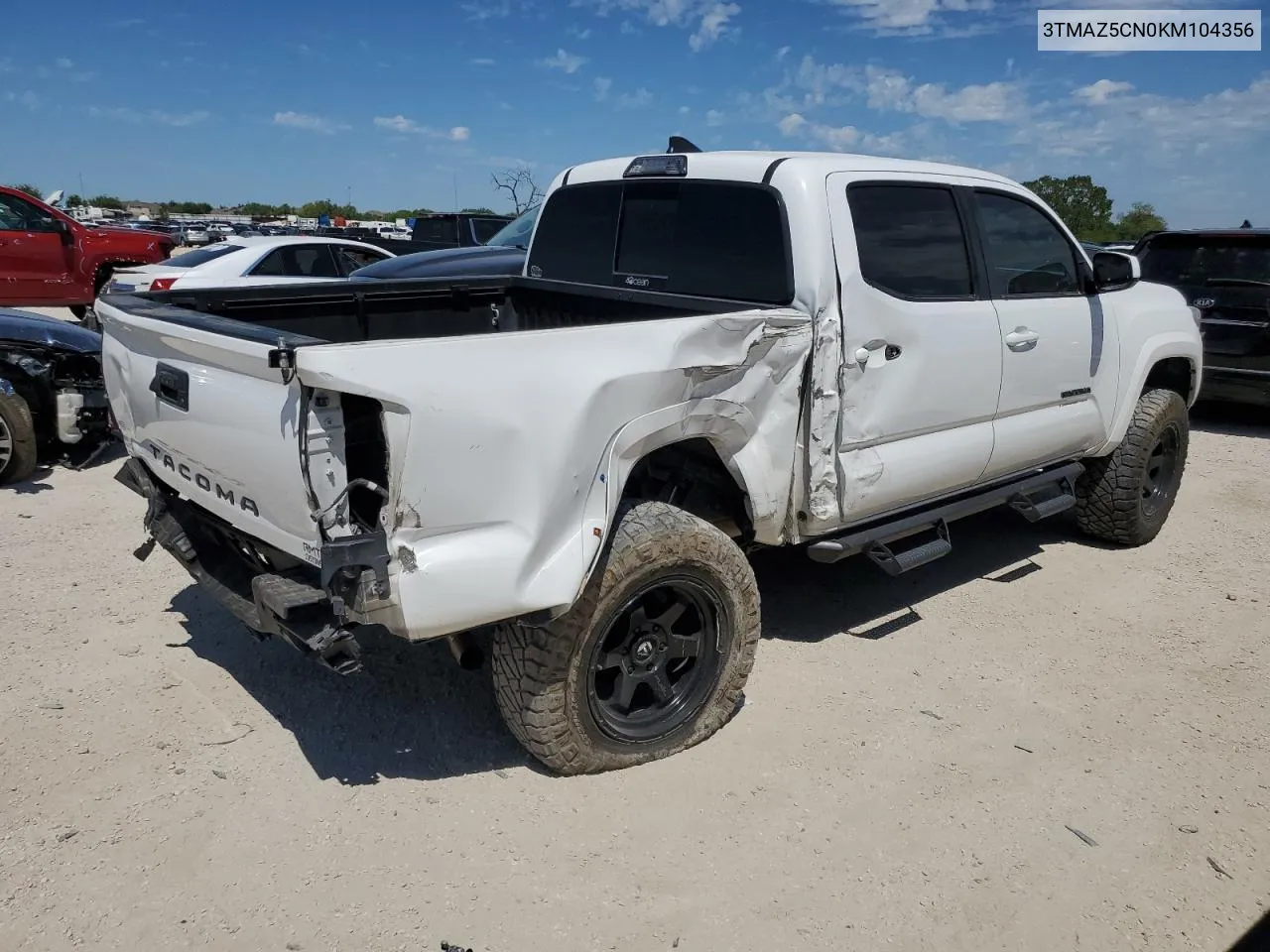 3TMAZ5CN0KM104356 2019 Toyota Tacoma Double Cab