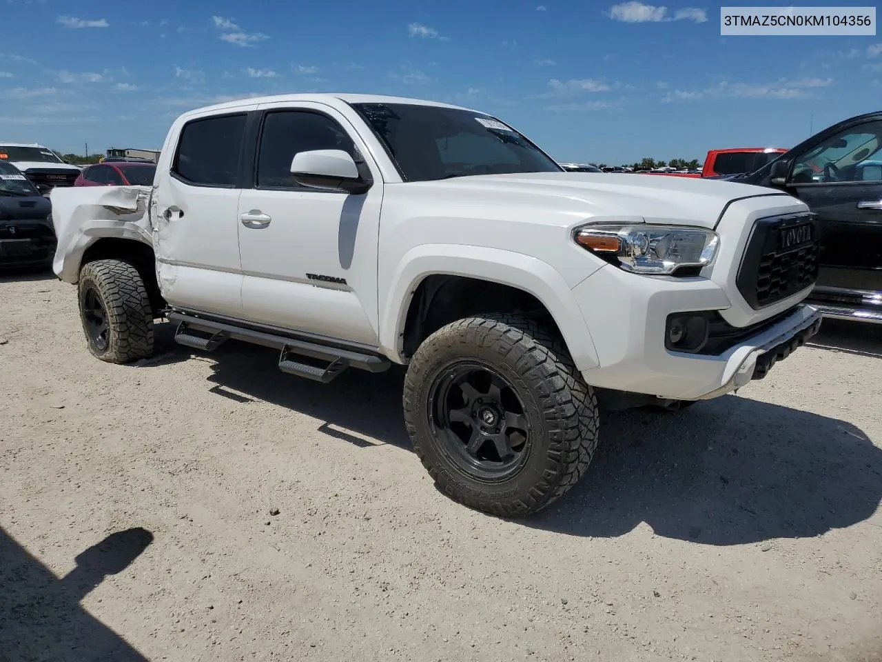 3TMAZ5CN0KM104356 2019 Toyota Tacoma Double Cab