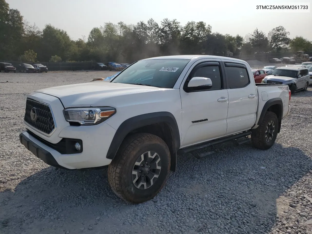 2019 Toyota Tacoma Double Cab VIN: 3TMCZ5AN5KM261733 Lot: 70742394