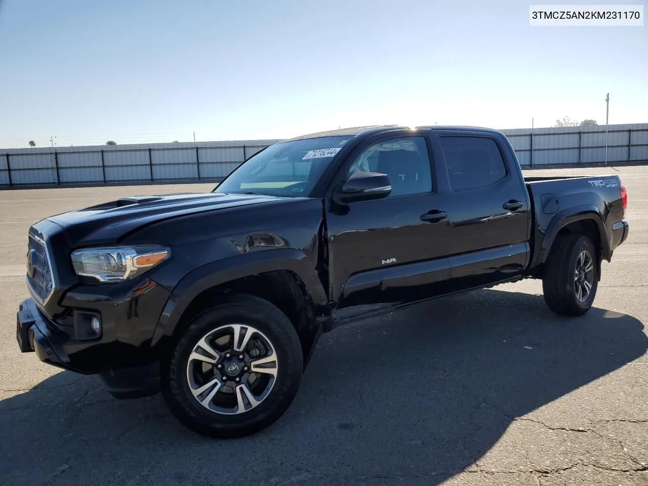 2019 Toyota Tacoma Double Cab VIN: 3TMCZ5AN2KM231170 Lot: 71216244