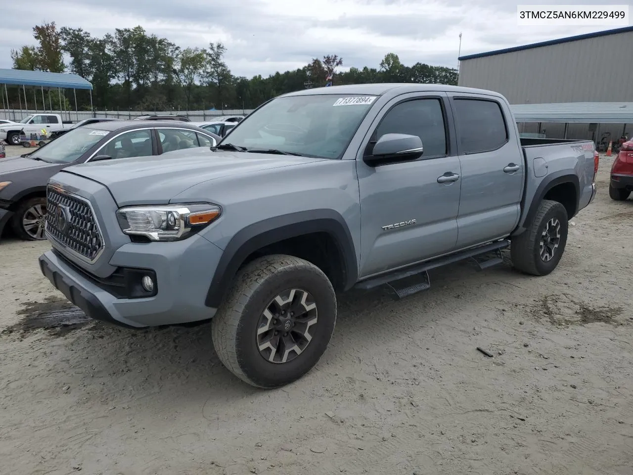 2019 Toyota Tacoma Double Cab VIN: 3TMCZ5AN6KM229499 Lot: 71377894