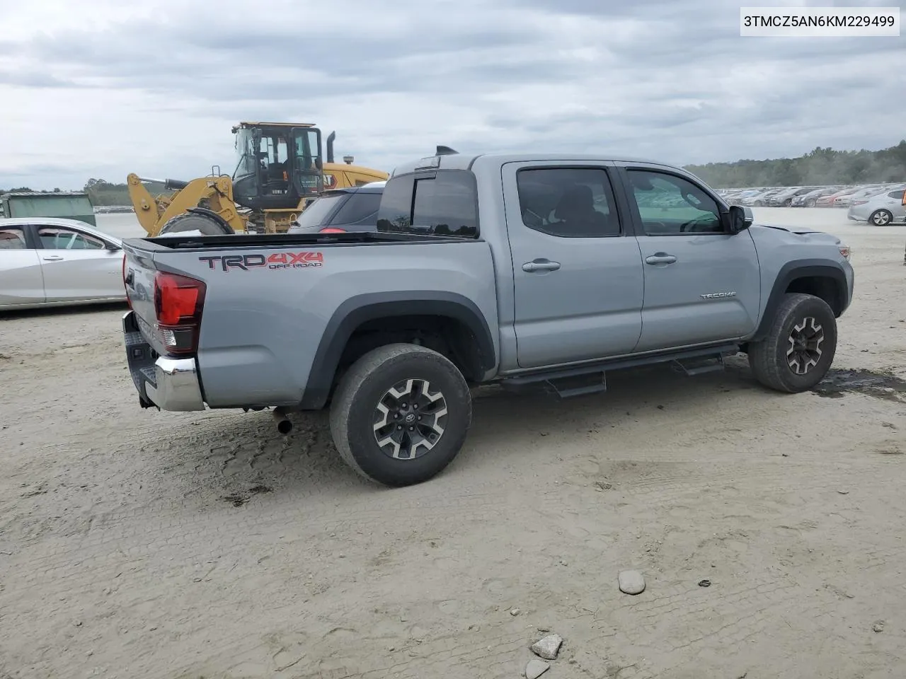 2019 Toyota Tacoma Double Cab VIN: 3TMCZ5AN6KM229499 Lot: 71377894