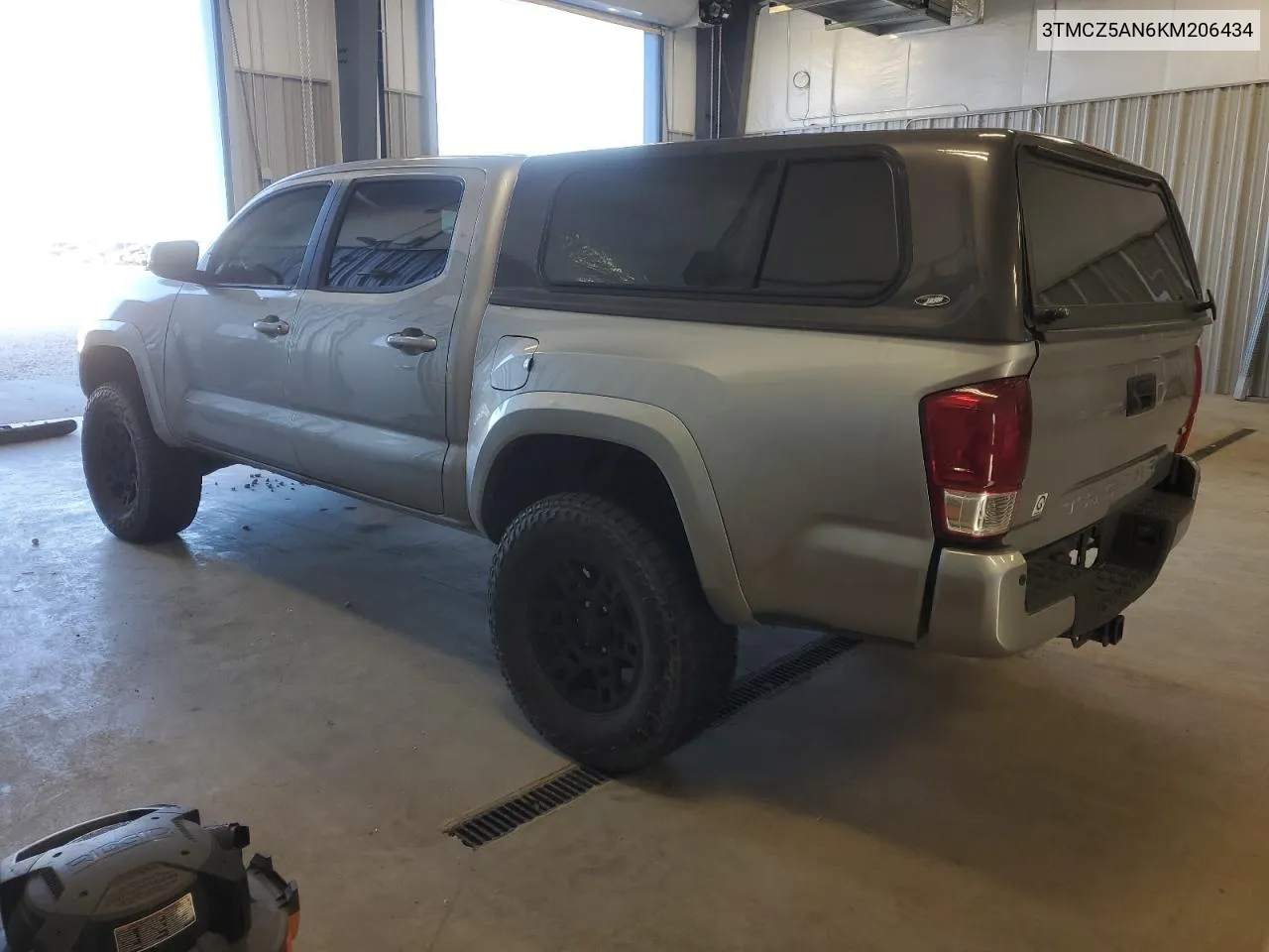 2019 Toyota Tacoma Double Cab VIN: 3TMCZ5AN6KM206434 Lot: 72080564