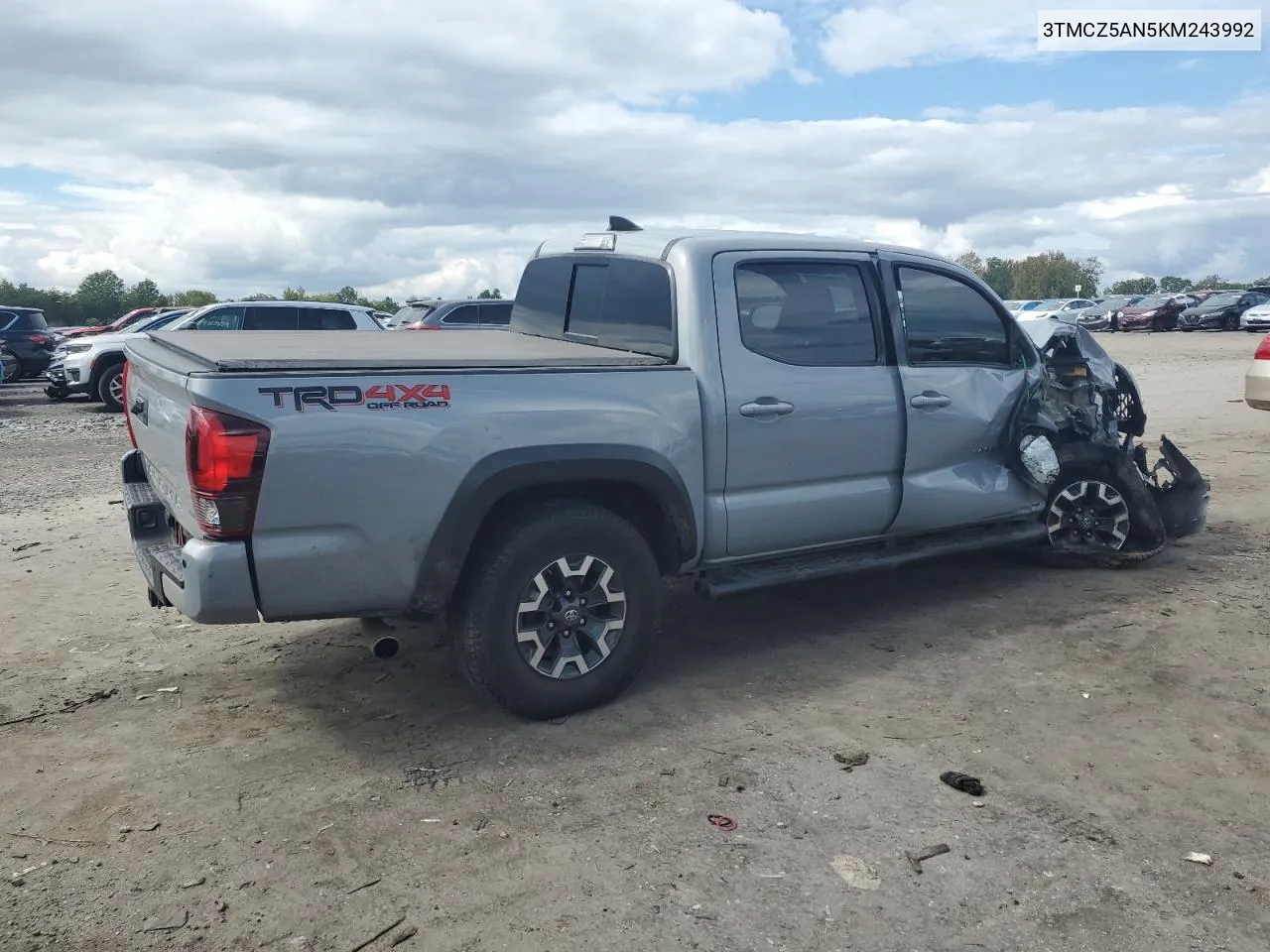 2019 Toyota Tacoma Double Cab VIN: 3TMCZ5AN5KM243992 Lot: 72470204