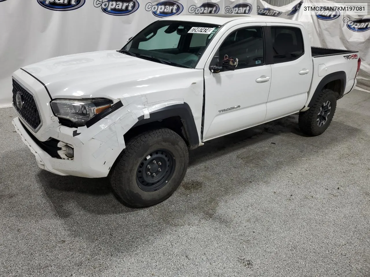 2019 Toyota Tacoma Double Cab VIN: 3TMCZ5AN7KM197081 Lot: 72497474