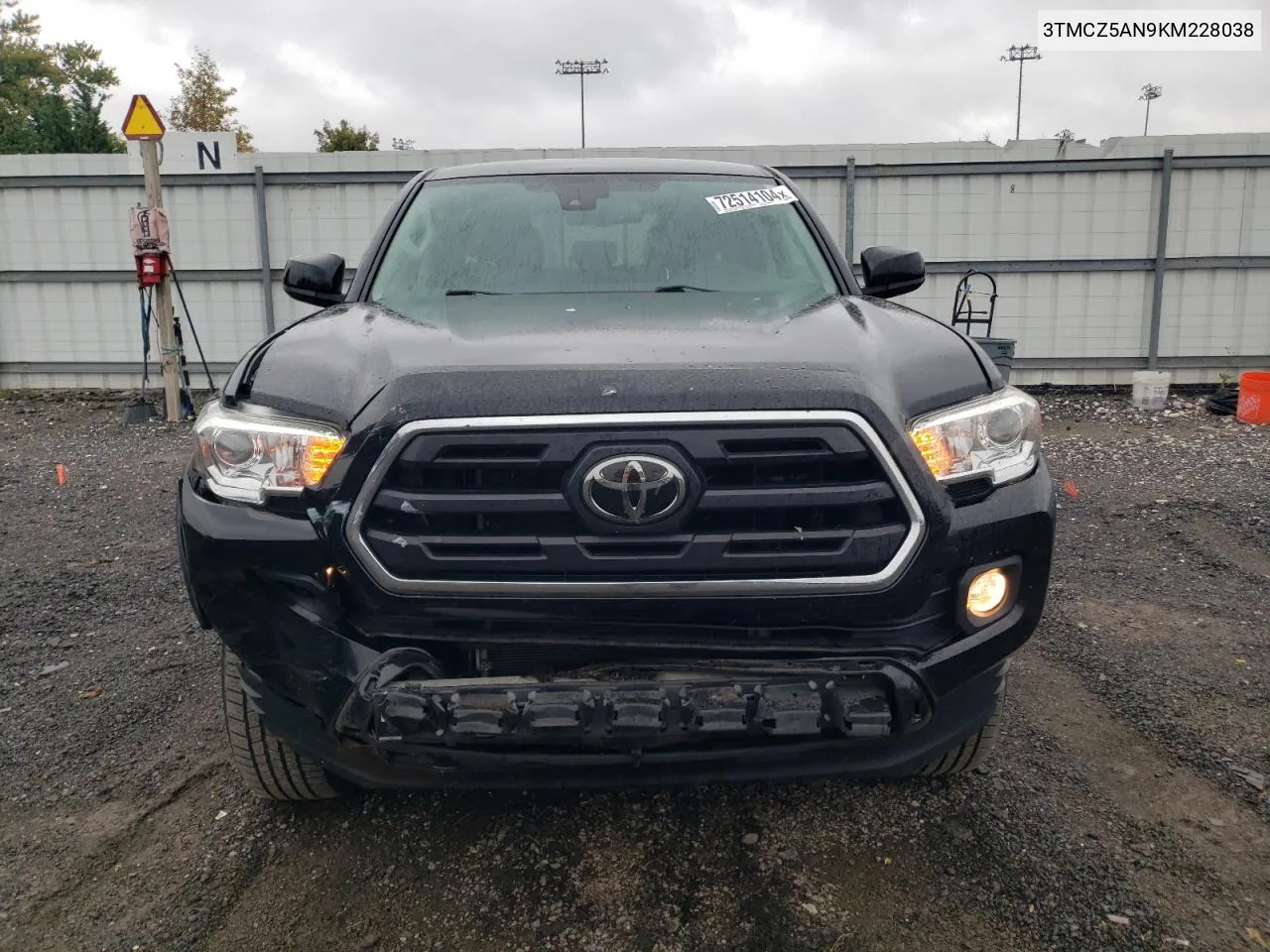 2019 Toyota Tacoma Double Cab VIN: 3TMCZ5AN9KM228038 Lot: 72514104