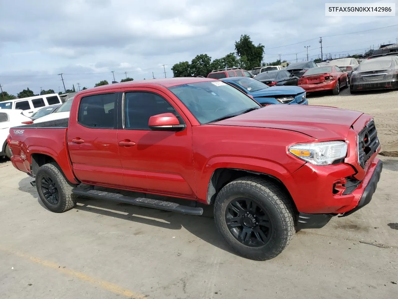 2019 Toyota Tacoma Double Cab VIN: 5TFAX5GN0KX142986 Lot: 72578734