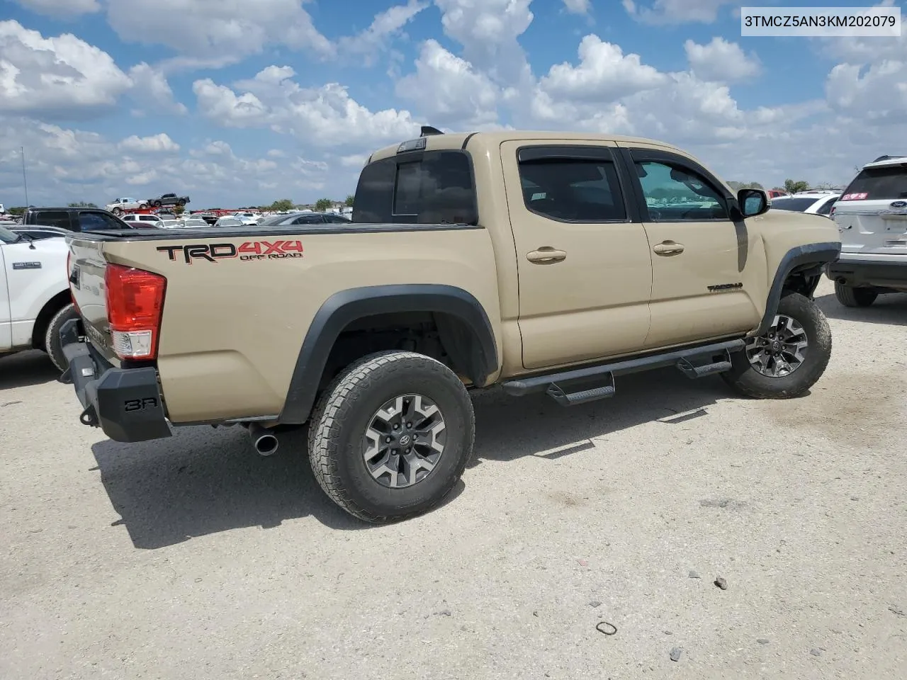 2019 Toyota Tacoma Double Cab VIN: 3TMCZ5AN3KM202079 Lot: 72651684