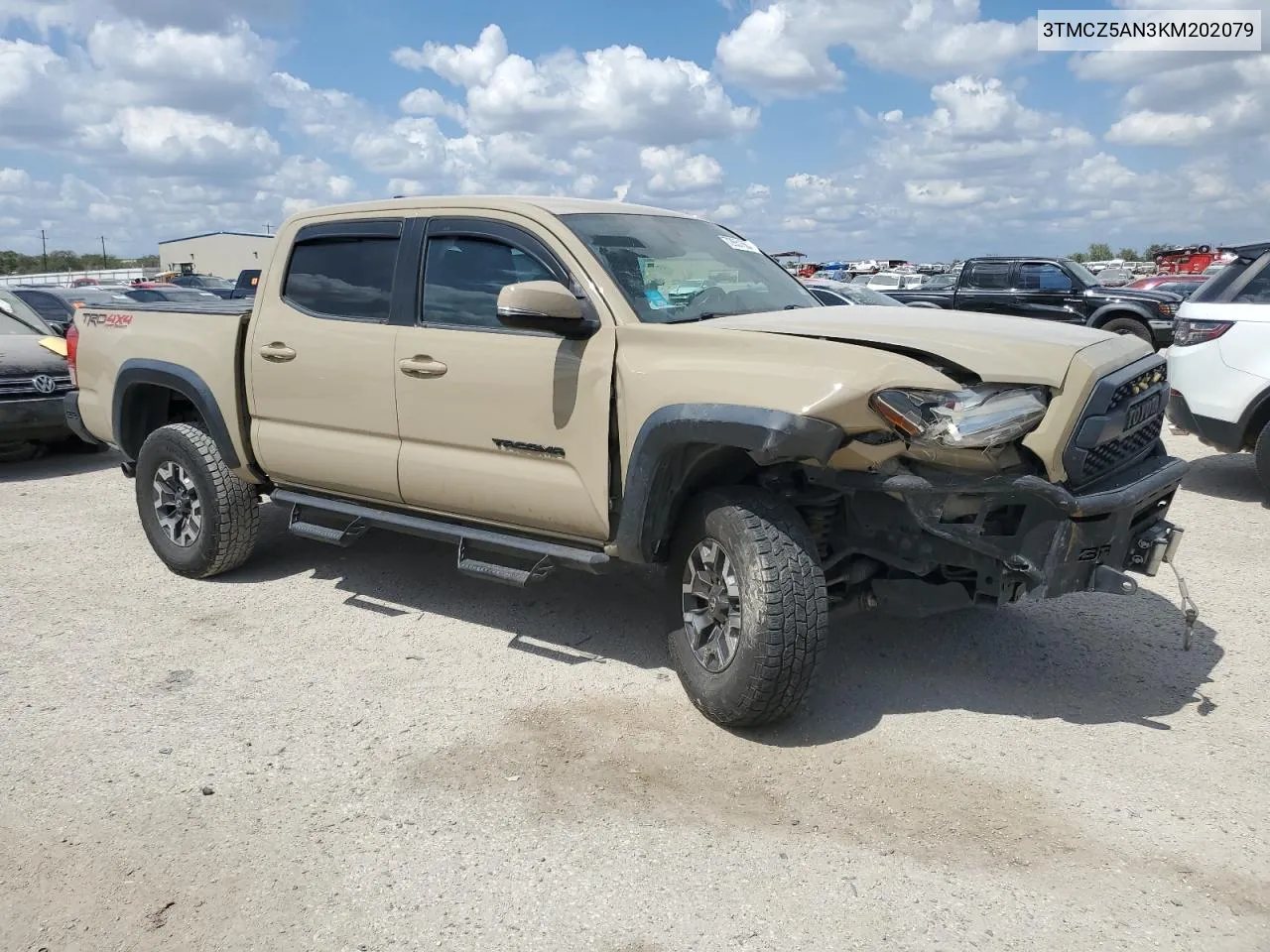 2019 Toyota Tacoma Double Cab VIN: 3TMCZ5AN3KM202079 Lot: 72651684