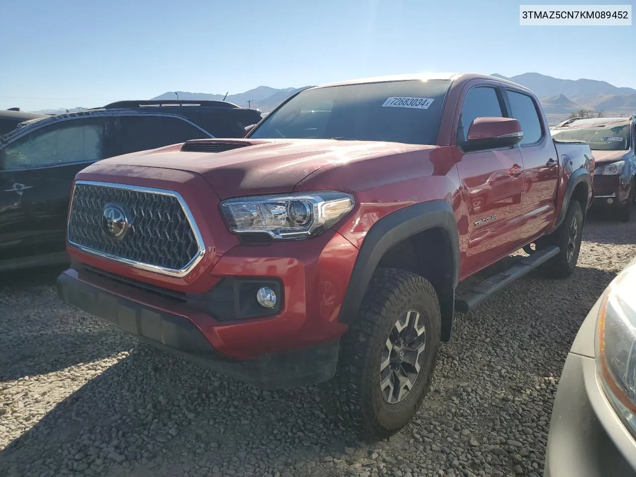 3TMAZ5CN7KM089452 2019 Toyota Tacoma Double Cab