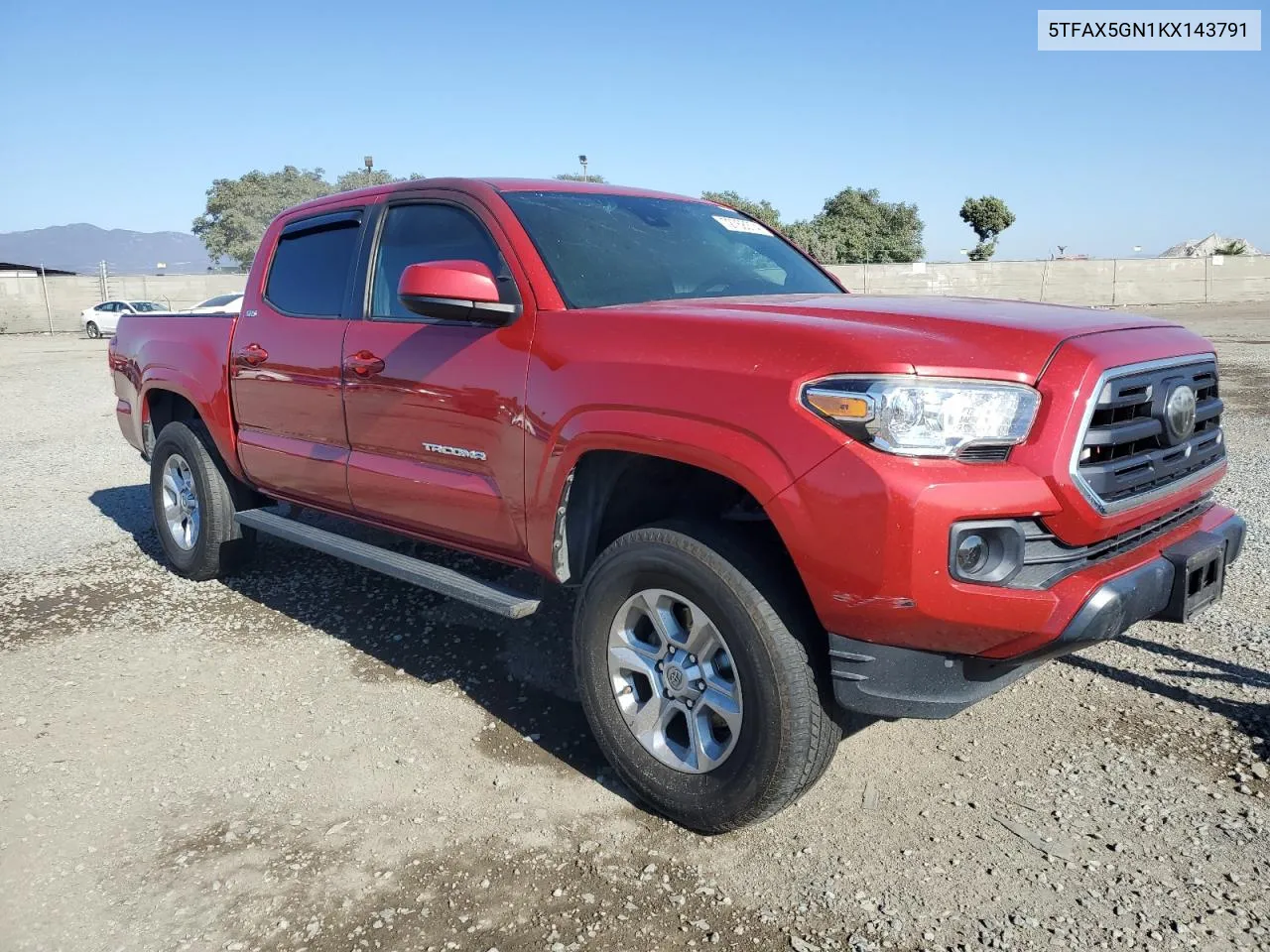 2019 Toyota Tacoma Double Cab VIN: 5TFAX5GN1KX143791 Lot: 72768374