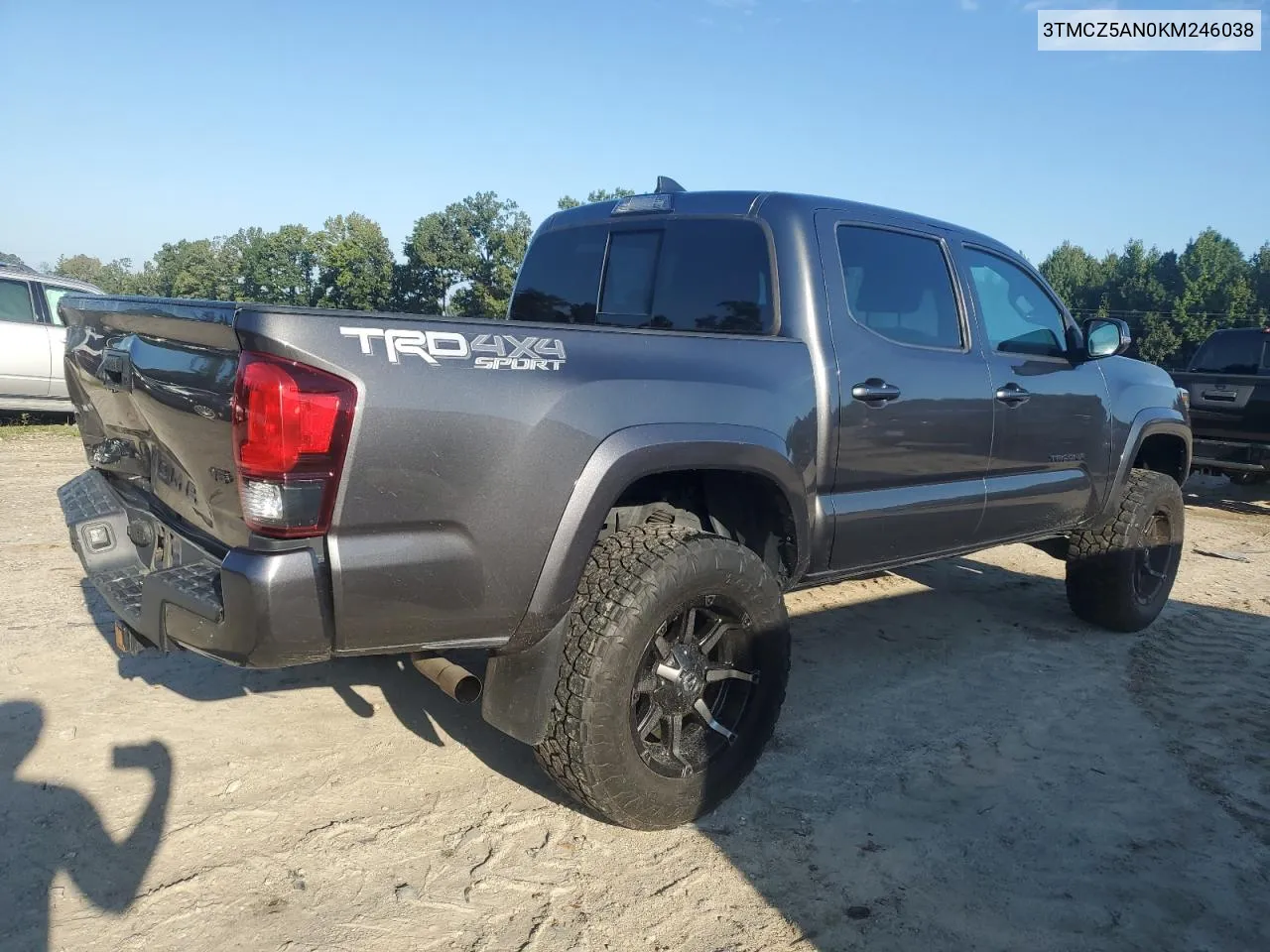 2019 Toyota Tacoma Double Cab VIN: 3TMCZ5AN0KM246038 Lot: 73166644