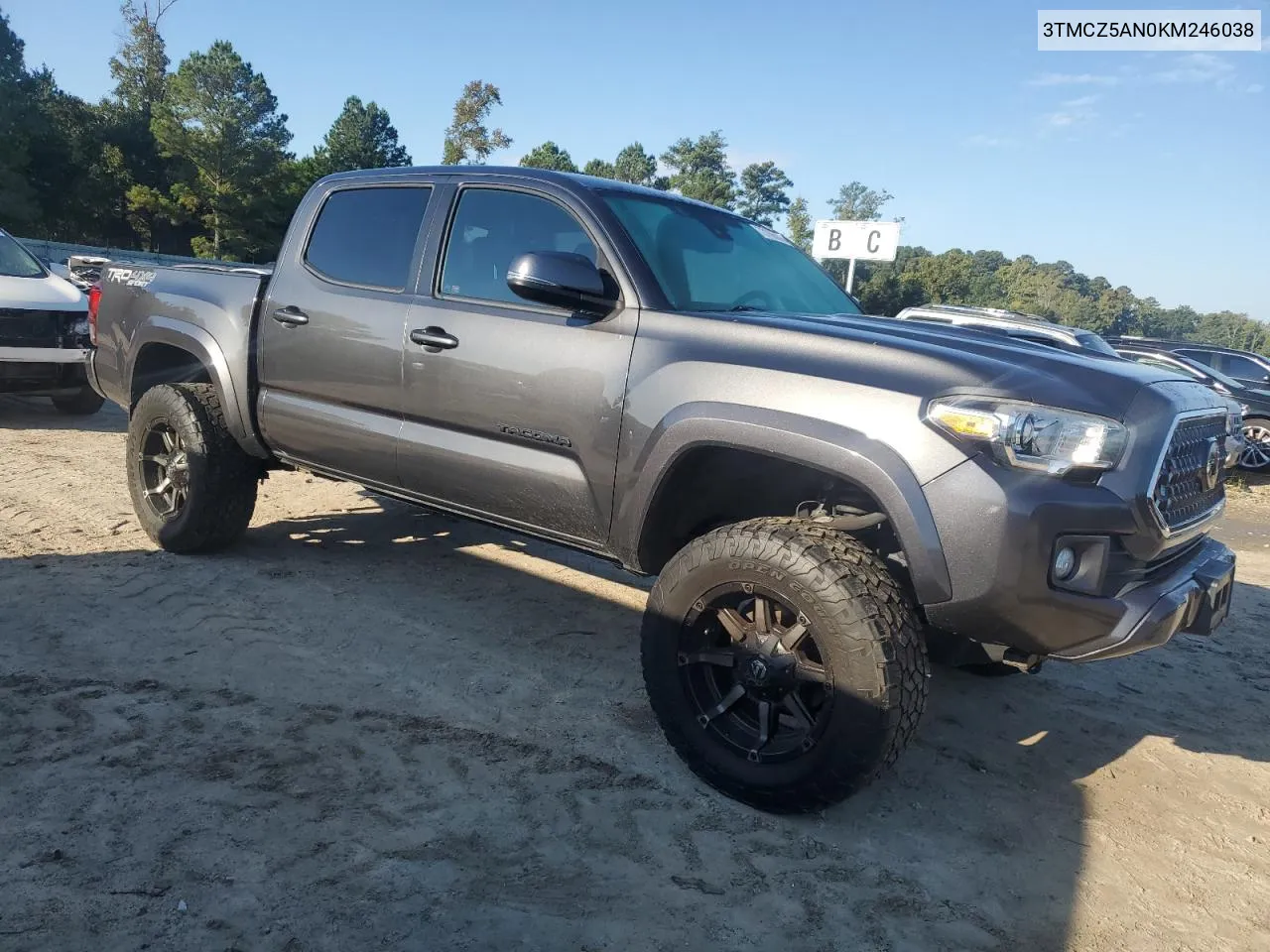 2019 Toyota Tacoma Double Cab VIN: 3TMCZ5AN0KM246038 Lot: 73166644