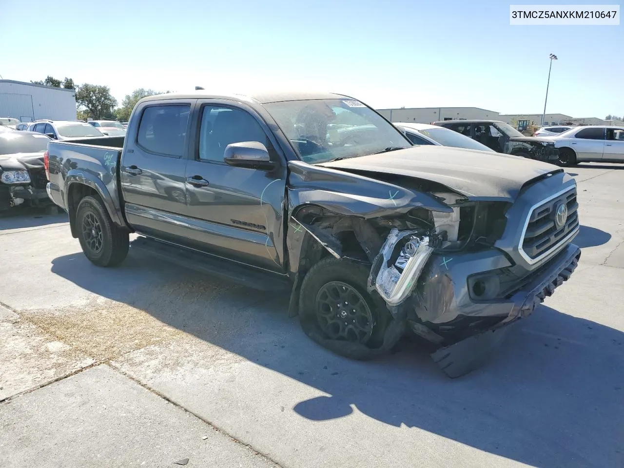 2019 Toyota Tacoma Double Cab VIN: 3TMCZ5ANXKM210647 Lot: 73186364