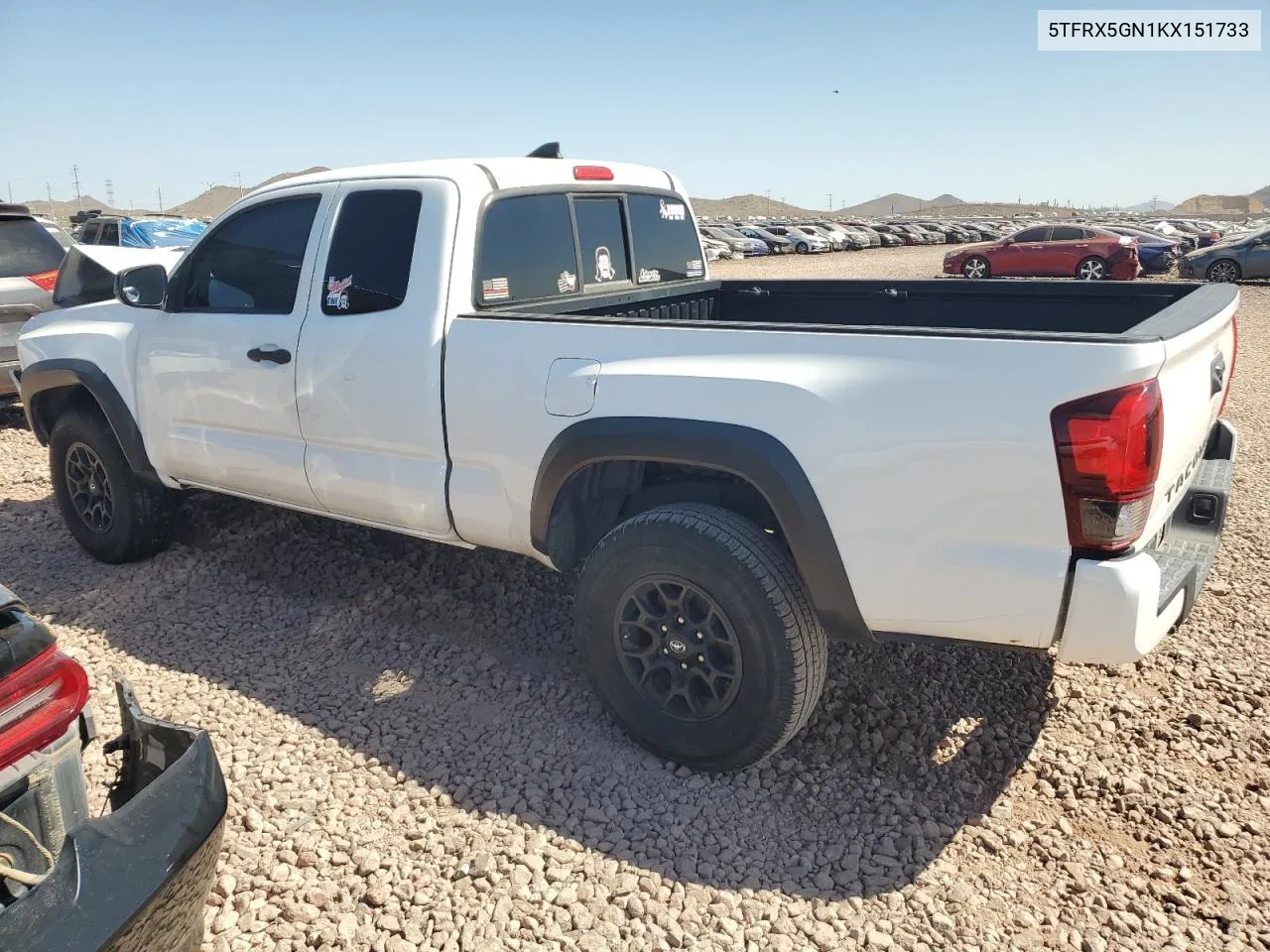 5TFRX5GN1KX151733 2019 Toyota Tacoma Access Cab