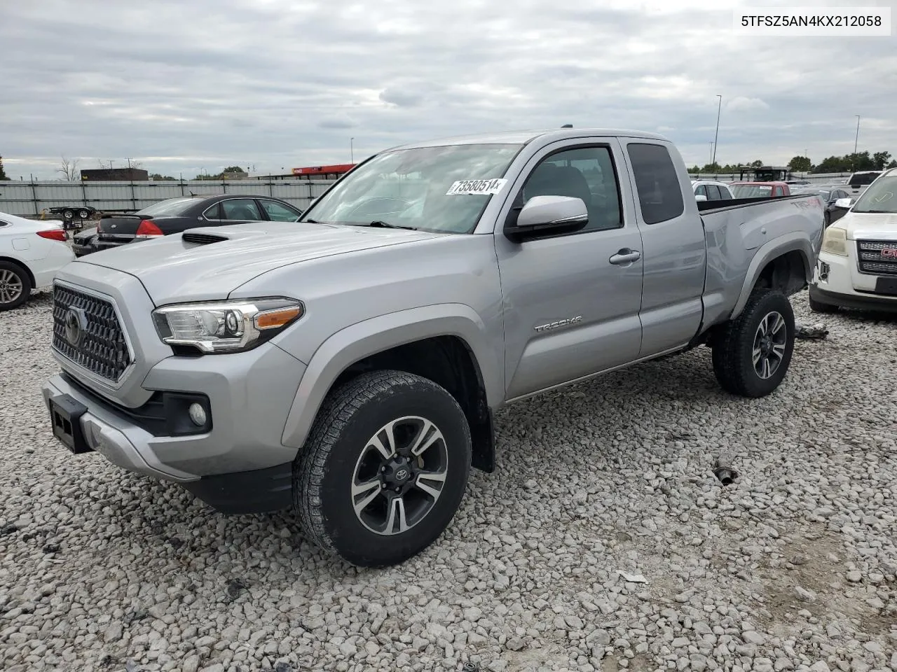 2019 Toyota Tacoma Access Cab VIN: 5TFSZ5AN4KX212058 Lot: 73580514