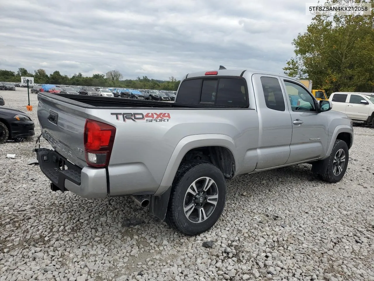 2019 Toyota Tacoma Access Cab VIN: 5TFSZ5AN4KX212058 Lot: 73580514