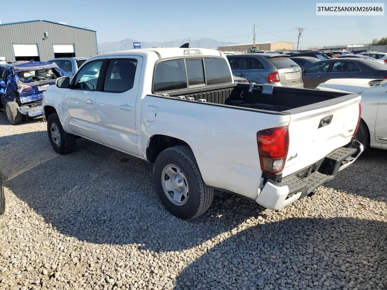 2019 Toyota Tacoma Double Cab VIN: 3TMCZ5ANXKM269486 Lot: 73663544