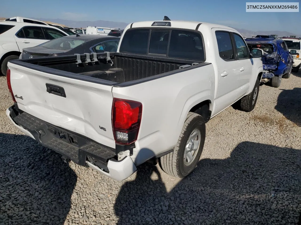 2019 Toyota Tacoma Double Cab VIN: 3TMCZ5ANXKM269486 Lot: 73663544