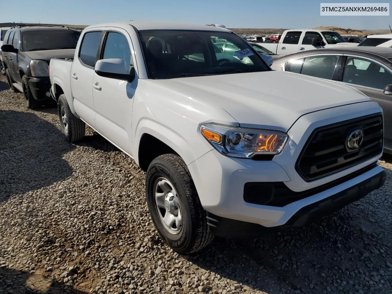 2019 Toyota Tacoma Double Cab VIN: 3TMCZ5ANXKM269486 Lot: 73663544