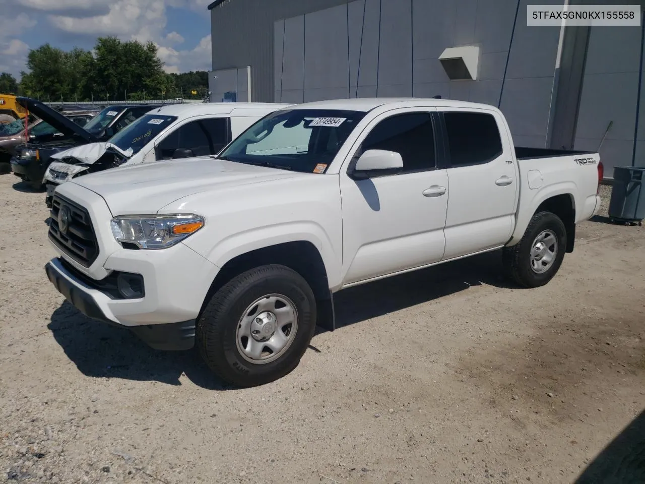 2019 Toyota Tacoma Double Cab VIN: 5TFAX5GN0KX155558 Lot: 73749954