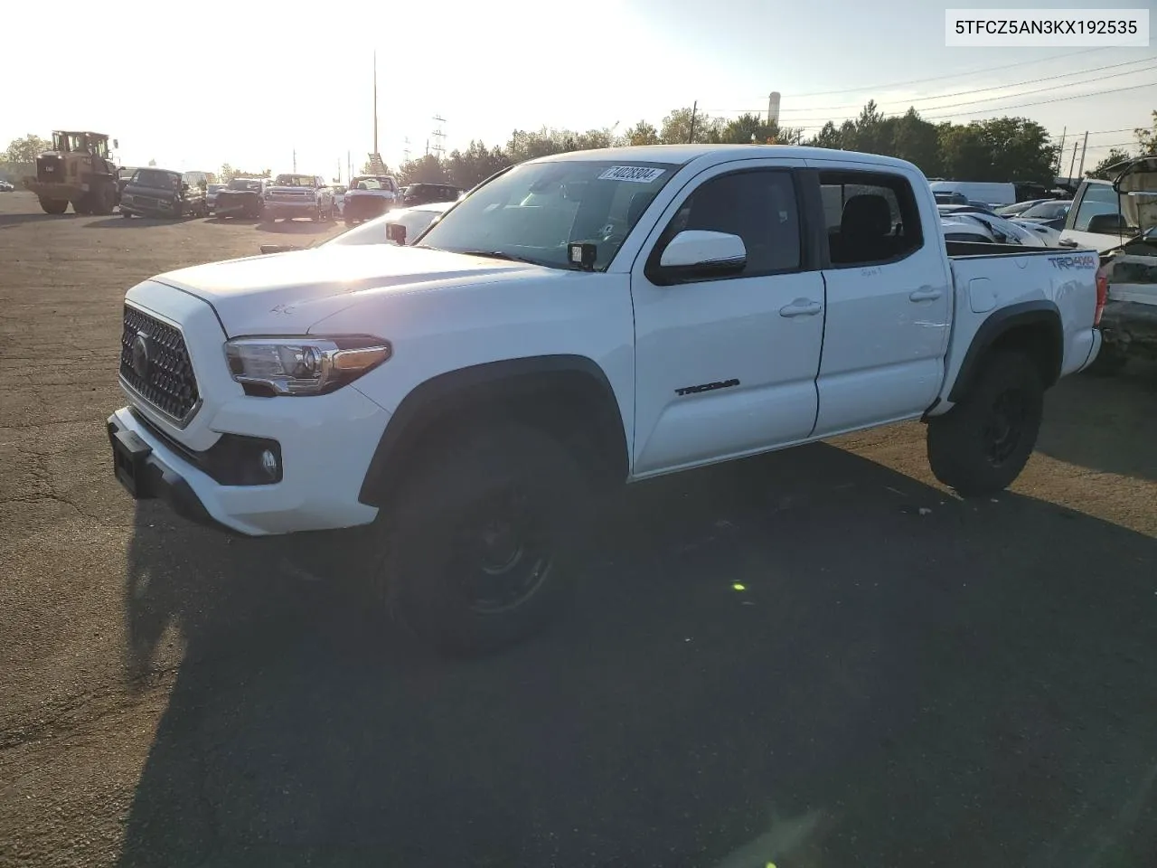 2019 Toyota Tacoma Double Cab VIN: 5TFCZ5AN3KX192535 Lot: 74028304