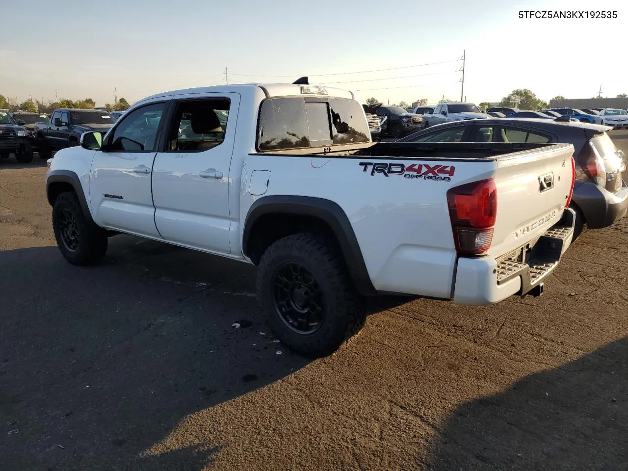 2019 Toyota Tacoma Double Cab VIN: 5TFCZ5AN3KX192535 Lot: 74028304