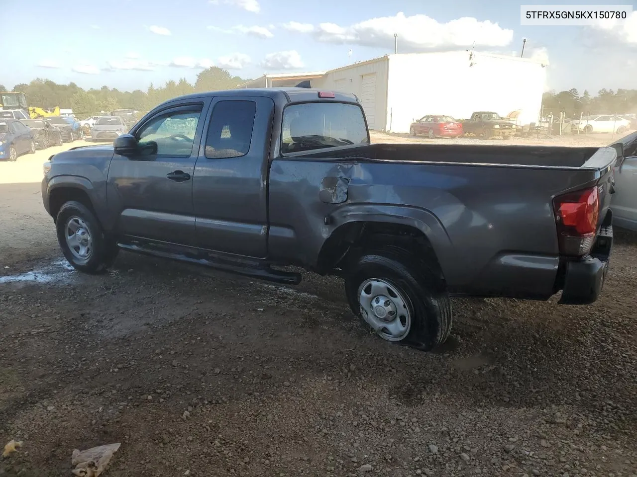 2019 Toyota Tacoma Access Cab VIN: 5TFRX5GN5KX150780 Lot: 74249704