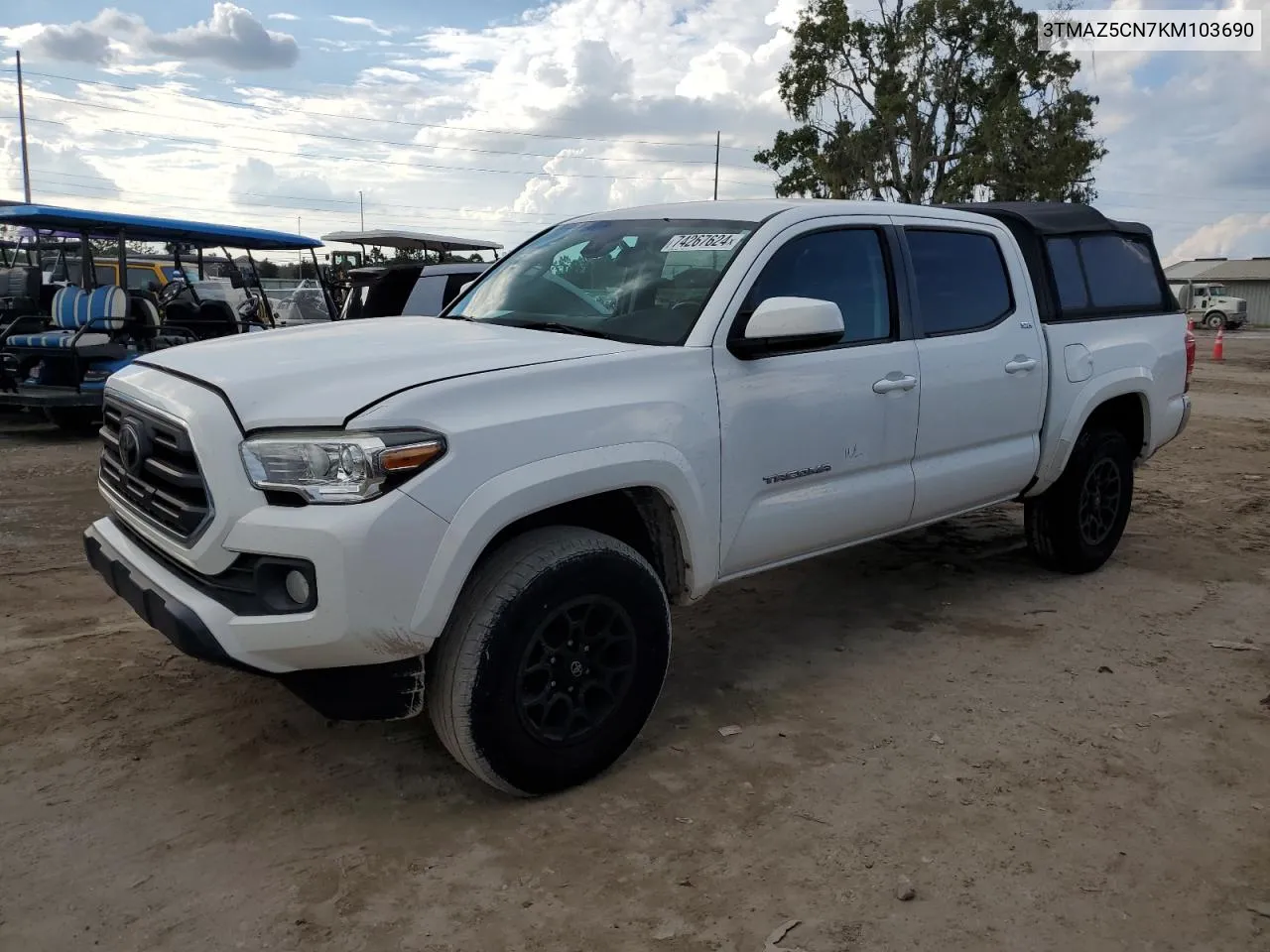 2019 Toyota Tacoma Double Cab VIN: 3TMAZ5CN7KM103690 Lot: 74267624