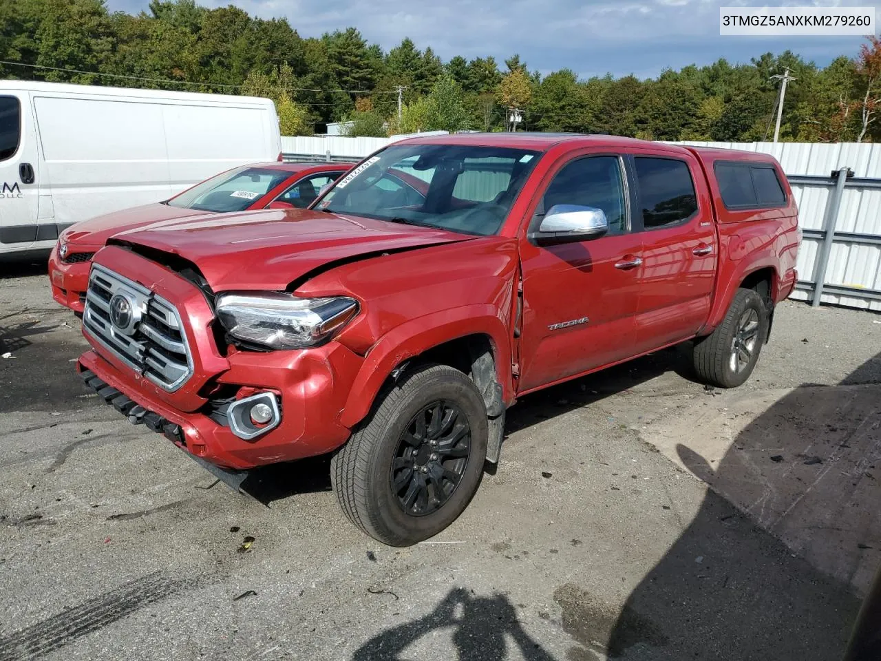 2019 Toyota Tacoma Double Cab VIN: 3TMGZ5ANXKM279260 Lot: 74272784