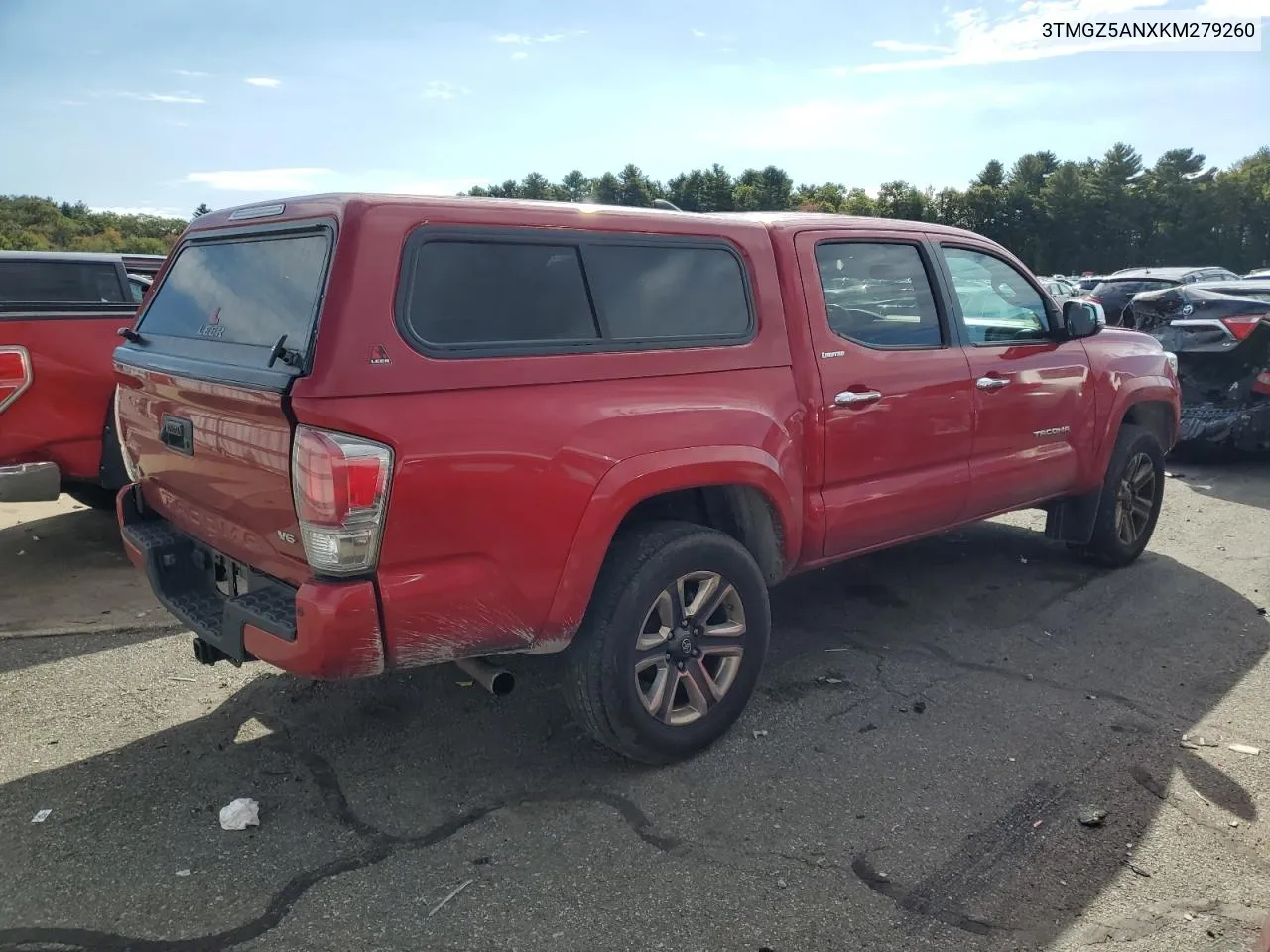 2019 Toyota Tacoma Double Cab VIN: 3TMGZ5ANXKM279260 Lot: 74272784