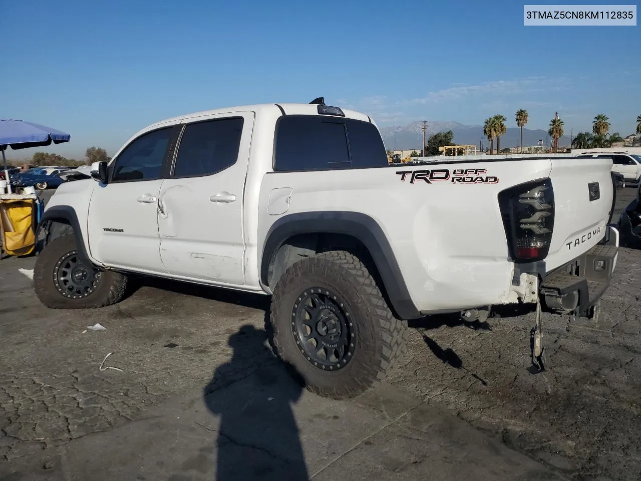 2019 Toyota Tacoma Double Cab VIN: 3TMAZ5CN8KM112835 Lot: 74353514