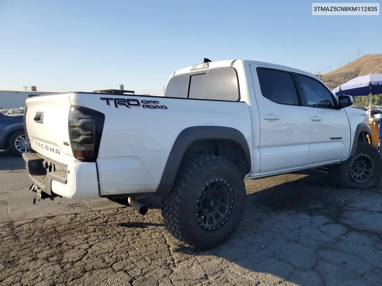 2019 Toyota Tacoma Double Cab VIN: 3TMAZ5CN8KM112835 Lot: 74353514