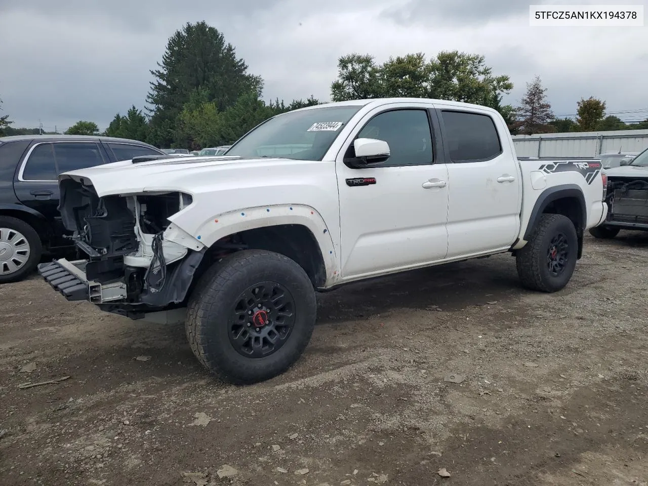 2019 Toyota Tacoma Double Cab VIN: 5TFCZ5AN1KX194378 Lot: 74523944