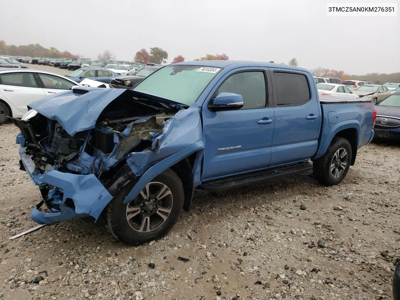 2019 Toyota Tacoma Double Cab VIN: 3TMCZ5AN0KM276351 Lot: 74810354