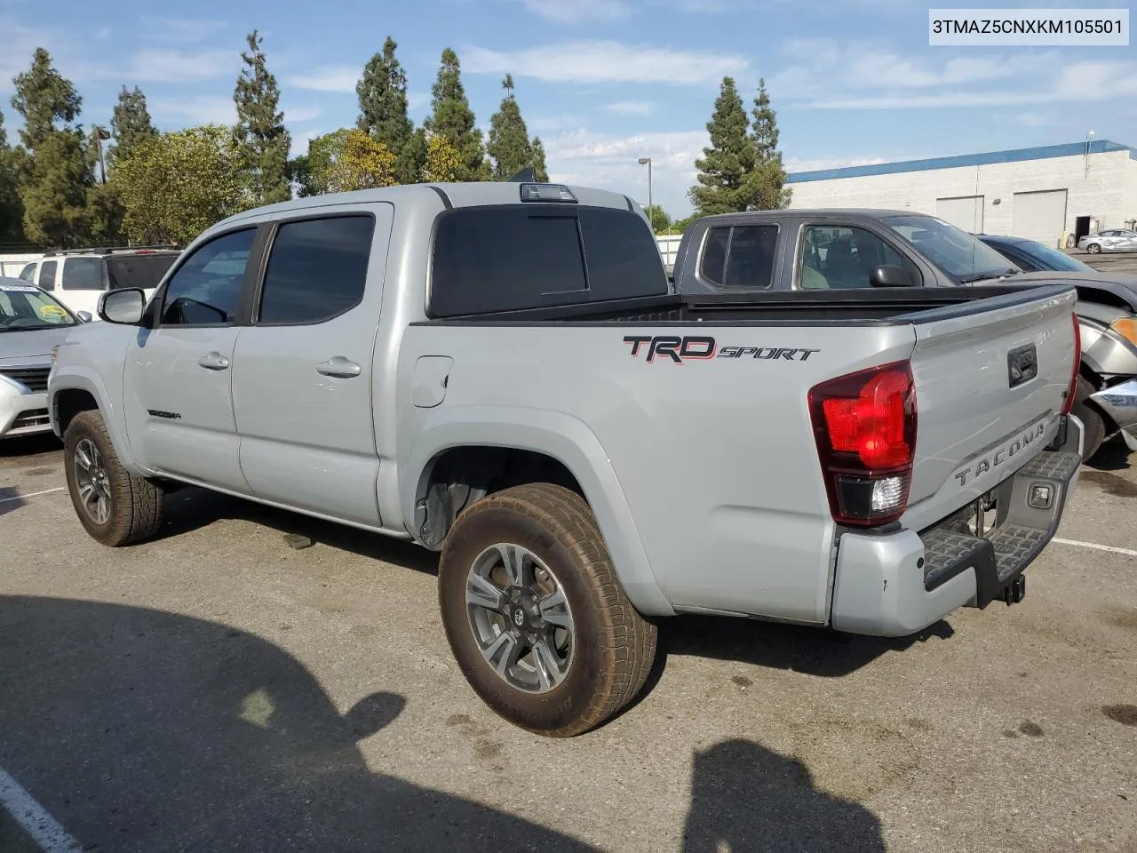 2019 Toyota Tacoma Double Cab VIN: 3TMAZ5CNXKM105501 Lot: 75049124