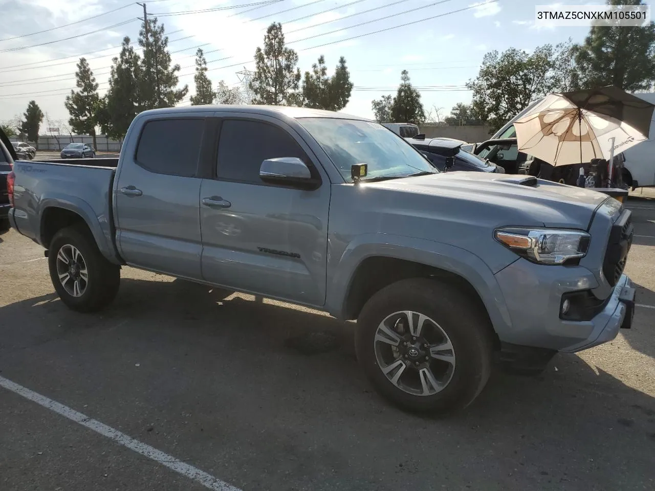 2019 Toyota Tacoma Double Cab VIN: 3TMAZ5CNXKM105501 Lot: 75049124