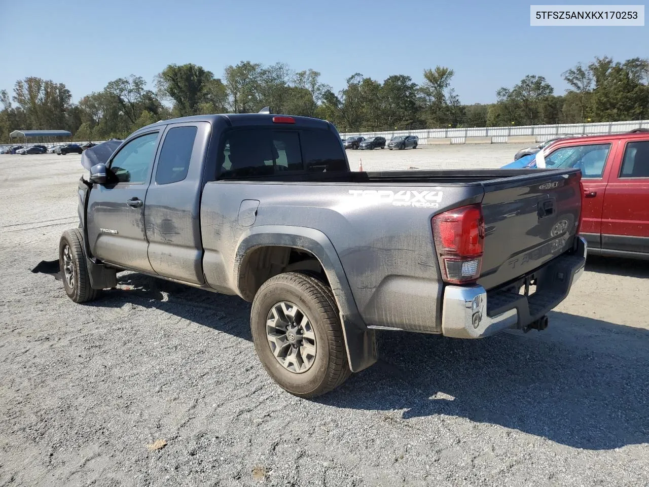 2019 Toyota Tacoma Access Cab VIN: 5TFSZ5ANXKX170253 Lot: 75215034