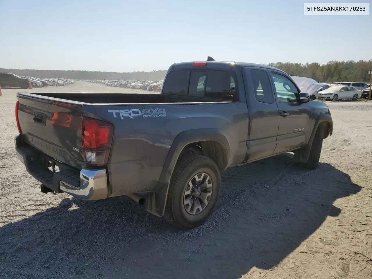 2019 Toyota Tacoma Access Cab VIN: 5TFSZ5ANXKX170253 Lot: 75215034