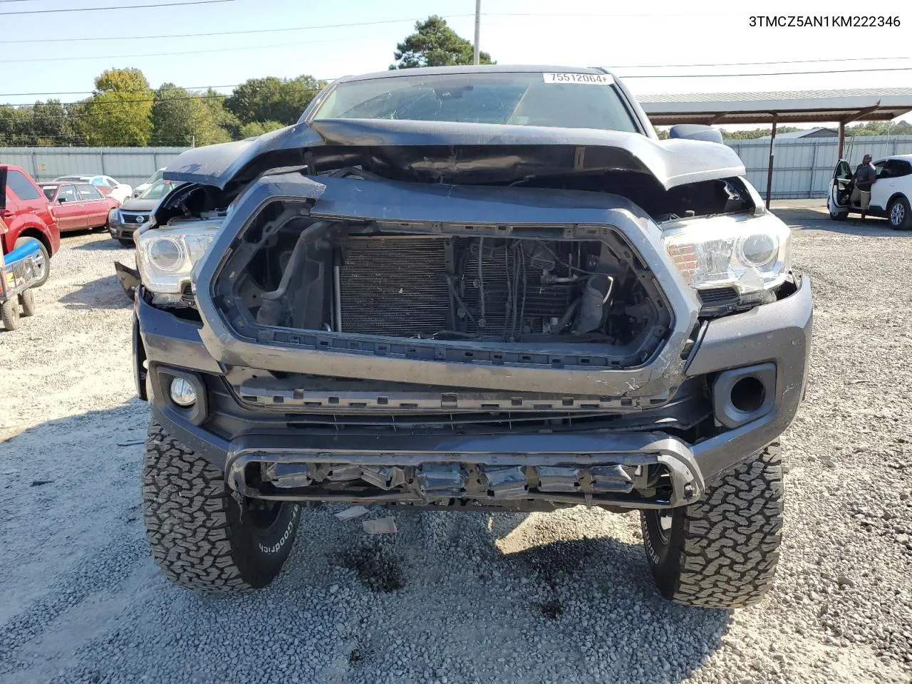 2019 Toyota Tacoma Double Cab VIN: 3TMCZ5AN1KM222346 Lot: 75512064